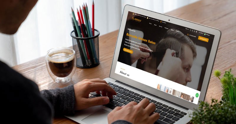 Borcelle Salon - OnePage Unisex Salon Website